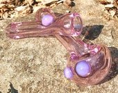 Shimmery Pink Pocket and Chill Glass Tobacco Smoking Pipes