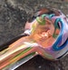 Bright Burst Color Changing Pocket Pipe / Glass Smoking Bowl / Handblown Fumed Spoon Pipes / Tobacco Pipes 