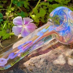 Rockstar Color Changing Handblown Glass Pipe
