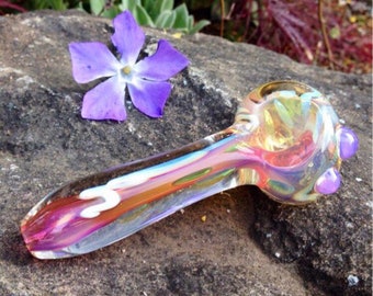 Tropical Wisteria Color Changing Glass Pipe