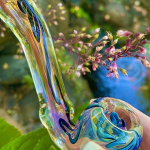 Bright Burst Color Changing Handblown Glass Sherlock