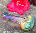 Blissom Blossom Color Changing Glass Pocket Pipe / Glass Smoking Pipes / Fumed Pipes / Smoking Bowls / Tobacco Pipes 