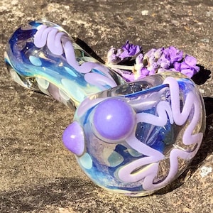 Urple Purple Color Changing Handblown Glass Pipe