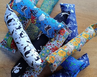 Catnip Cat Kicker Toy, Homemade, Unique, Made to Order, Choose fabric type.