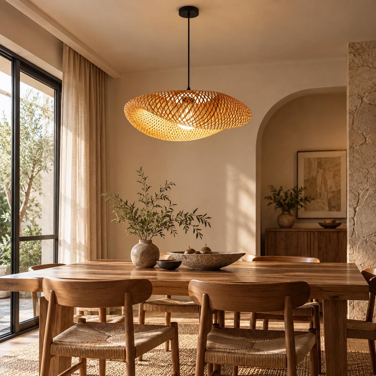 Japandi Ceiling Lamp - Etsy