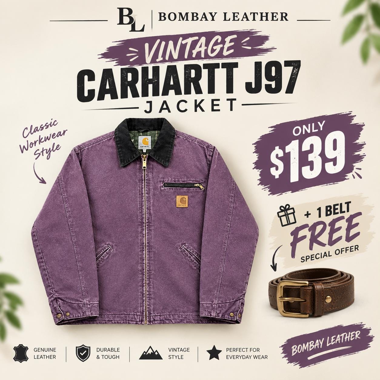 Carhartt Purple Jacket - Etsy