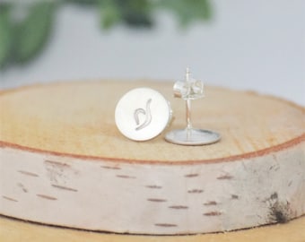 NEDA Symbol Sterling Silver Stud Earrings: ED Recovery Awareness