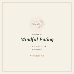 Guida all'alimentazione consapevole di Somara — Conoscenza del proprio corpo per gestire fame, sazietà e cibo / Download digitale in PDF, manuale intuitivo di autoaiuto