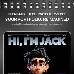 Modello di sito web portfolio / Sito web full stack responsivo / Codice sorgente