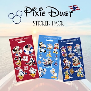 Cadeau met visverlenger | Disney stickerpakket | Disney Cruise met elfjesstof | FE, Disney feestartikelen
