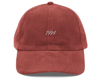 1994 Embroidered Corduroy Cap | Vintage Dad Hat