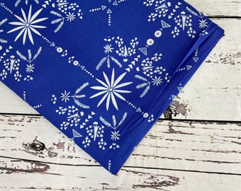 Cotton and Steel Paper Bandana Sky Rayon Fabric , Sold in 1/2 yard increments, Fabric by the Yard