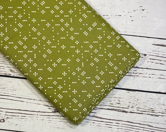 Modern Classics in Olive by Violet Craft for Robert Kaufman Fabrics, Sold in 1/2 yard increments, Fabric by the Yard