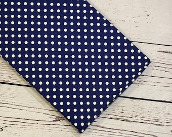 Navy Polka Dots for Michael Miller Fabrics, Sold in 1/2 yard increments, Fabric by the Yard