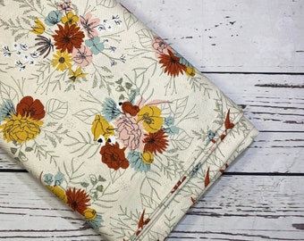 Floral Joy Boho Floral , Sold in 1/2 yard increments, Fabric by the Yard