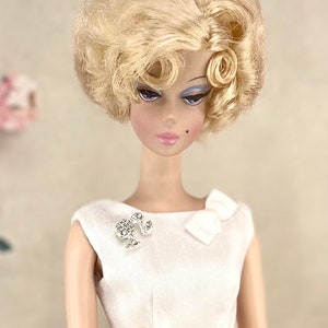Magnetic Barbie Silhouette Brooch for 1/6 Doll Silkstone, Vintage Barbie, Fashion Royalty