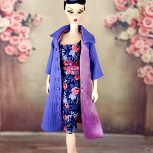 Retro Fashion Coat and Dress for Silkstone Vintage Barbie Fashion Royalty