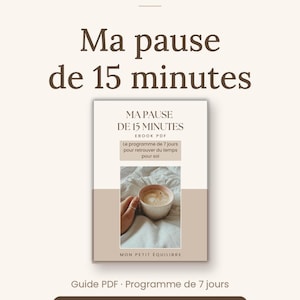 Guía para que mamás se dediquen tiempo a sí mismas | Programa antiestrés de 7 días | Libro electrónico en PDF sobre bienestar