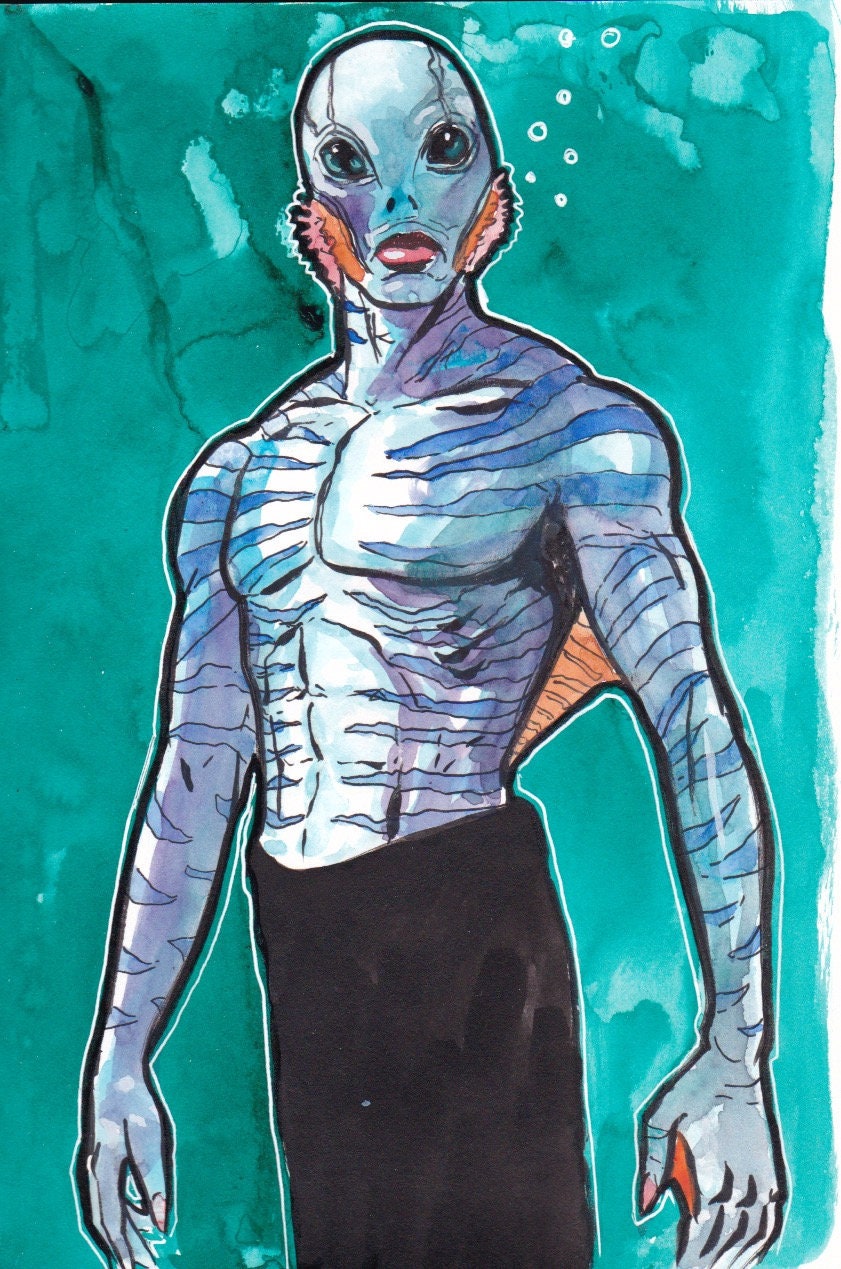 Doug Jones as Abe Sapien in Hellboy Etsy