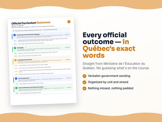 Parent dashboard and progress pages inside the English as a Second Language (Core), Grade 3 workbook