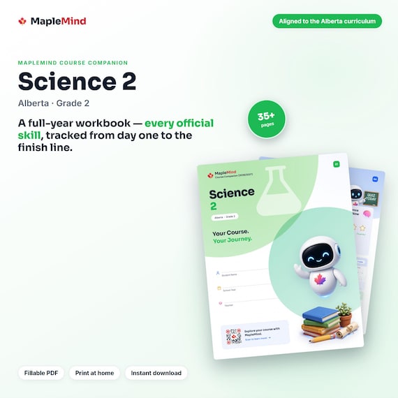 Science 2 Course Companion — printable workbook and progress tracker for the Science 2 curriculum