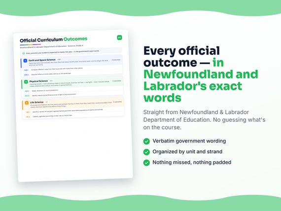 Parent dashboard and progress pages inside the Science, Grade 4 workbook