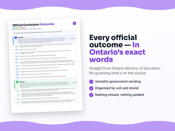 Parent dashboard and progress pages inside the Mathematics, Grade 7 workbook
