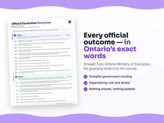 Parent dashboard and progress pages inside the Mathematics, Grade 8 workbook