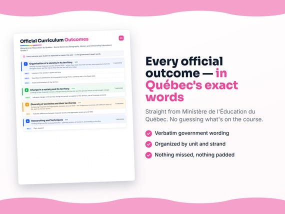 Parent dashboard and progress pages inside the Social Sciences (Geography, History and Citizenship Education), Grade 3 workbook