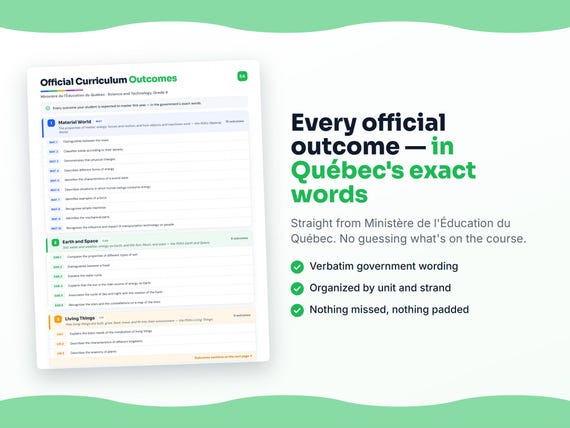 Parent dashboard and progress pages inside the Science and Technology, Grade 4 workbook