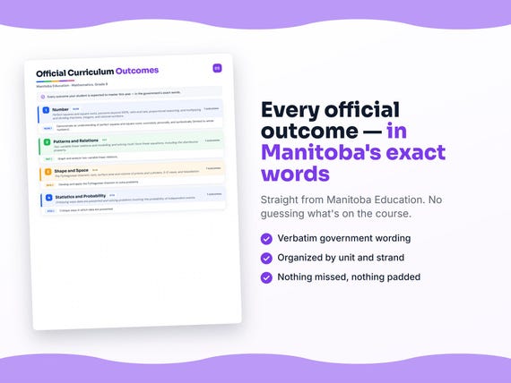 Parent dashboard and progress pages inside the Mathematics, Grade 8 workbook