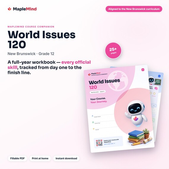 World Issues 120 Course Companion — printable workbook and progress tracker for the World Issues 120 curriculum
