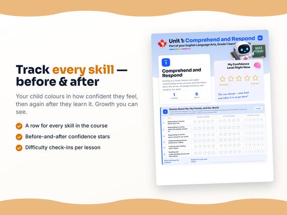 Unit reflection and certificate pages inside the English Language Arts, Grade 1 workbook