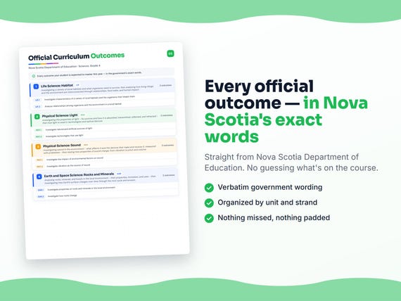 Parent dashboard and progress pages inside the Science, Grade 4 workbook