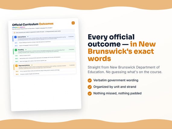 Parent dashboard and progress pages inside the English Language Arts, Grade 1 workbook