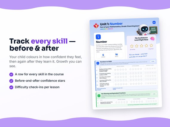 Unit reflection and certificate pages inside the Mathematics, Grade 3 workbook