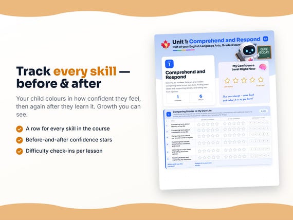 Unit reflection and certificate pages inside the English Language Arts, Grade 3 workbook