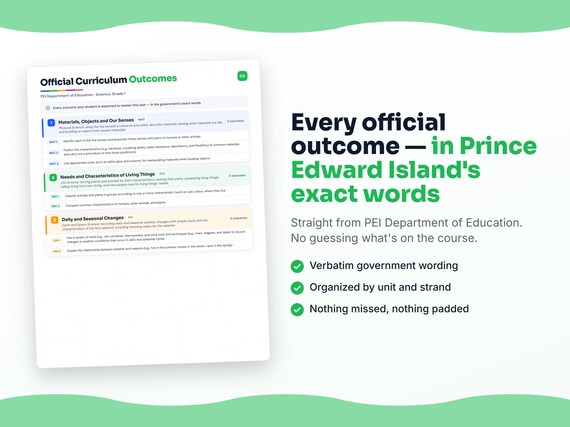 Parent dashboard and progress pages inside the Science, Grade 1 workbook