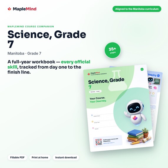 Science, Grade 7 Course Companion — printable workbook and progress tracker for the Science, Grade 7 curriculum