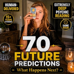 70 Future Predictions Printable PDF | Spiritual Insight Life Prediction Journal (Digital Download)
