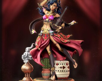 Zestaw figurek Leda Resin Figure, Fire Emblem Fortune's Weave, skala 1:8, niepomalowana figurka tancerki