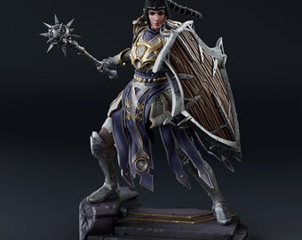 Kit de figura de resina Shadowheart, Baldur's Gate 3, escala 1/8, sin pintar, estatua de clérigo de BG3