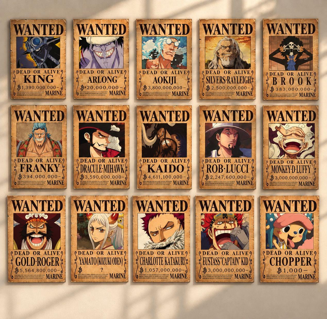 One piece wanted poster - Etsy 日本