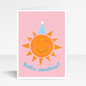 Bonjour soleil carte de voeux