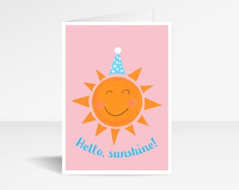 Hello sunshine greeting card