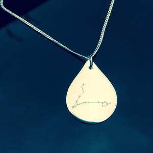 Written in the stars: Pisces. Solid silver constellation necklace