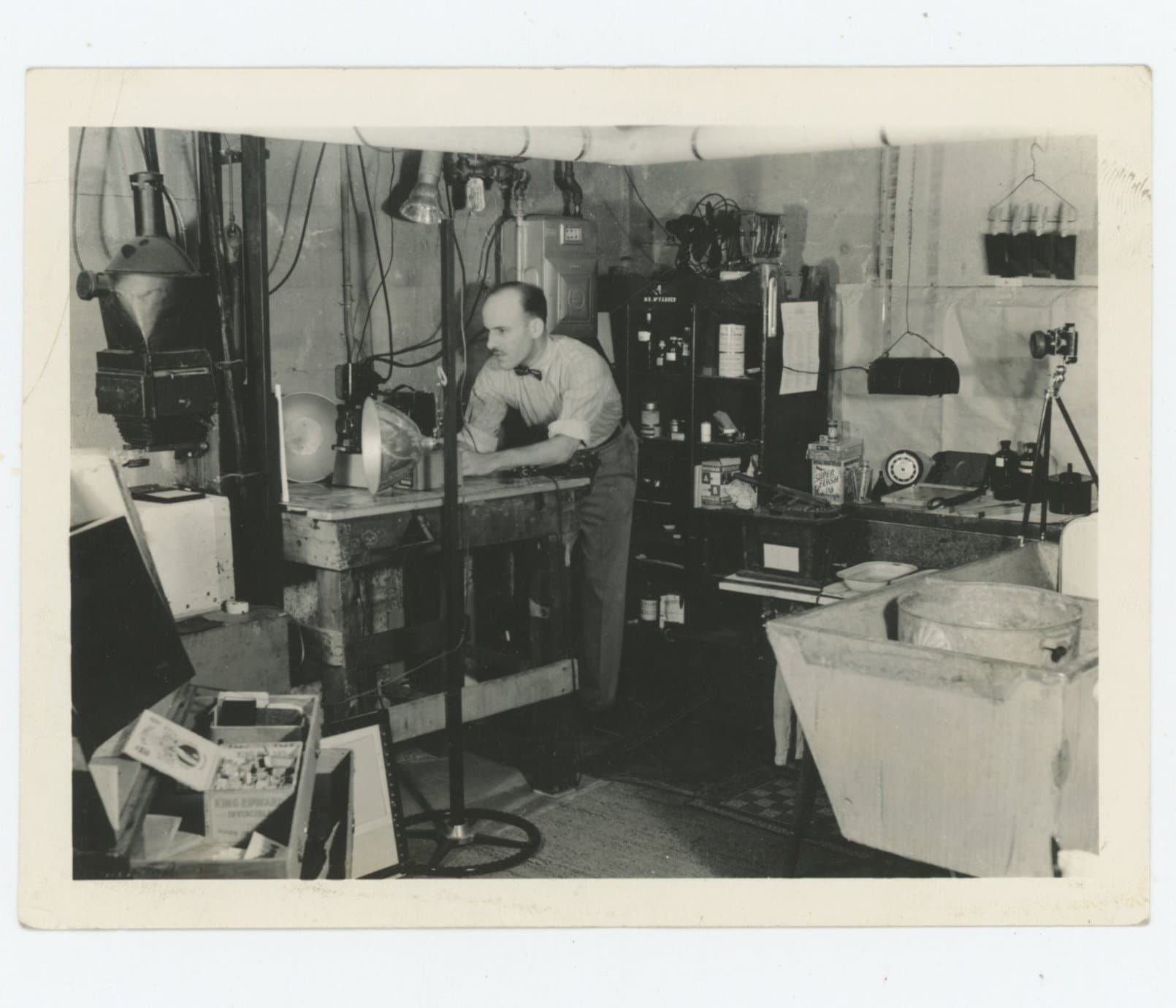 Photographer in Darkroom California c1930s Original Vintage Etsy