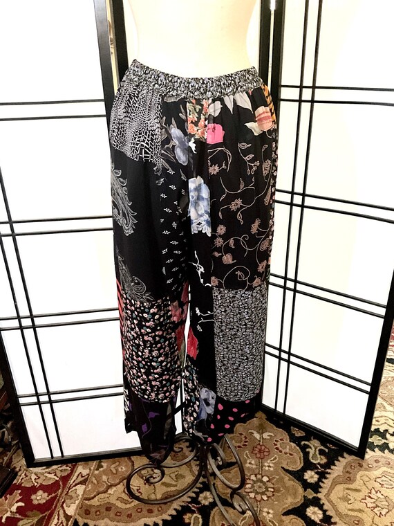 Vintage Patchwork Pants Sacred Threads Rayon - image 3