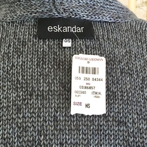 Vintage Eskander Cardigan Sweater Linen Knit Cardigan Sweater NWT image 9