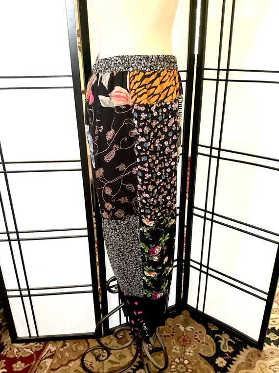 Vintage Patchwork Pants Sacred Threads Rayon - image 4
